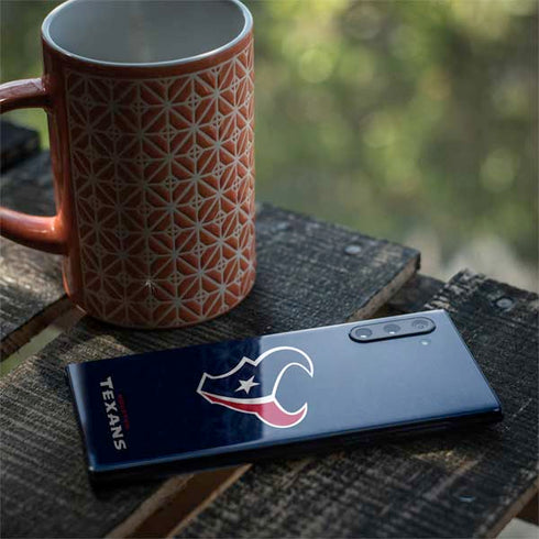 NFL Houston Texans Distressed Galaxy Note 10 Skin
