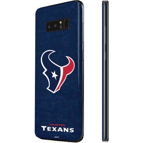 NFL Houston Texans Distressed Galaxy Note 8 Skin