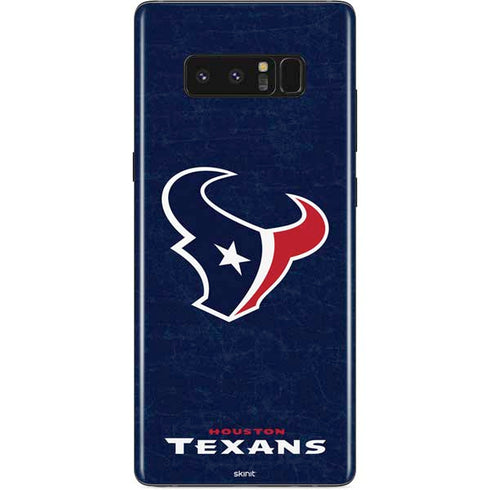 NFL Houston Texans Distressed Galaxy Note 8 Skin