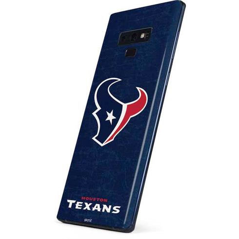 NFL Houston Texans Distressed Galaxy Note 9 Skin