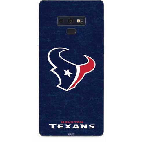 NFL Houston Texans Distressed Galaxy Note 9 Skin