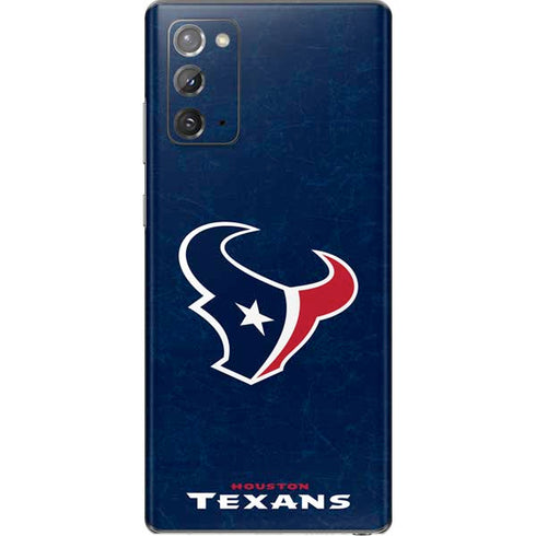 NFL Houston Texans Distressed Galaxy Note20 5G Skin