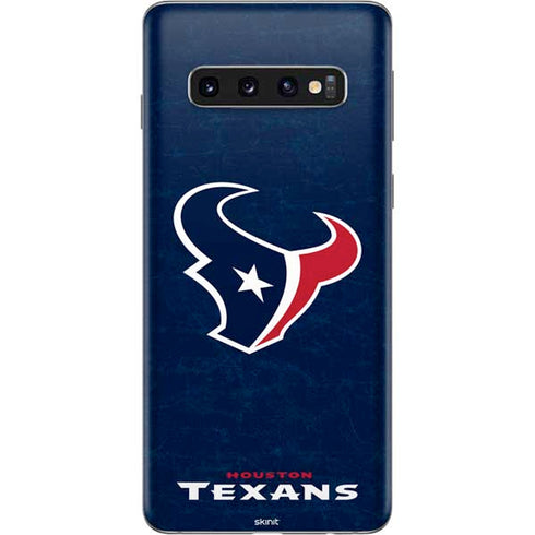 NFL Houston Texans Distressed Galaxy S10 Skin