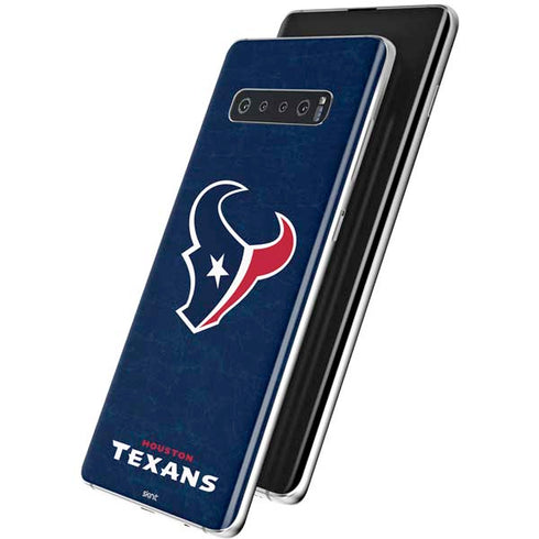 NFL Houston Texans Distressed Galaxy S10 Skin