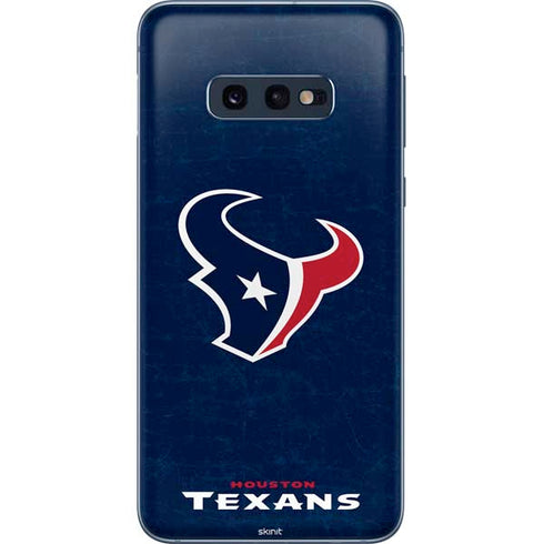 NFL Houston Texans Distressed Galaxy S10e Skin