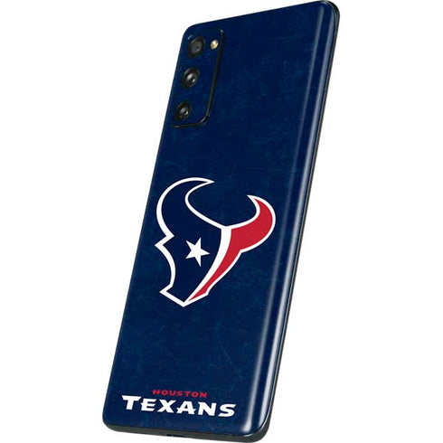 NFL Houston Texans Distressed Galaxy S20 Fan Edition Skin