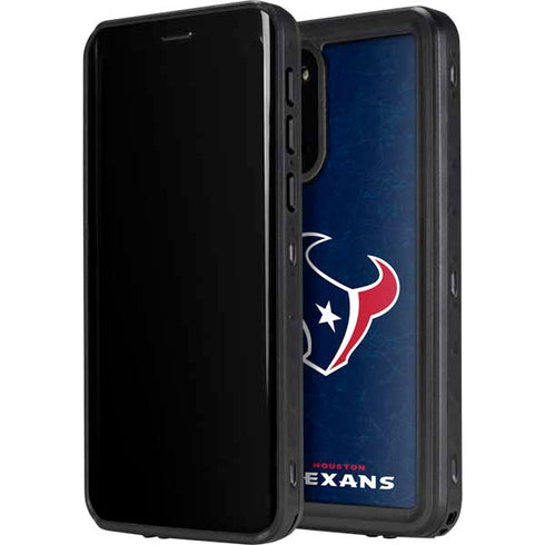 NFL Houston Texans Distressed Galaxy S20 Plus Waterproof Case