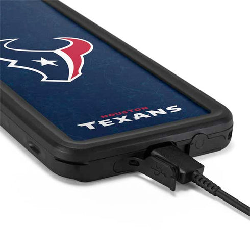 NFL Houston Texans Distressed Galaxy S20 Plus Waterproof Case