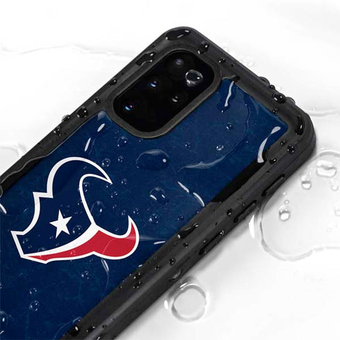 NFL Houston Texans Distressed Galaxy S20 Plus Waterproof Case