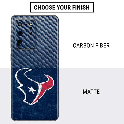 NFL Houston Texans Distressed Galaxy S20 Ultra 5G Skin
