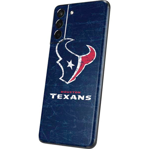 NFL Houston Texans Distressed Galaxy S21 5G Skin