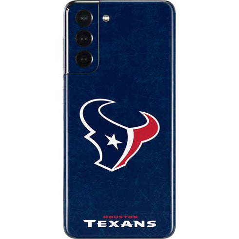 NFL Houston Texans Distressed Galaxy S21 5G Skin