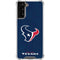 NFL Houston Texans Distressed Galaxy S21 FE Clear Case