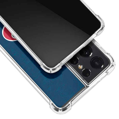NFL Houston Texans Distressed Galaxy S21 Ultra 5G Clear Case