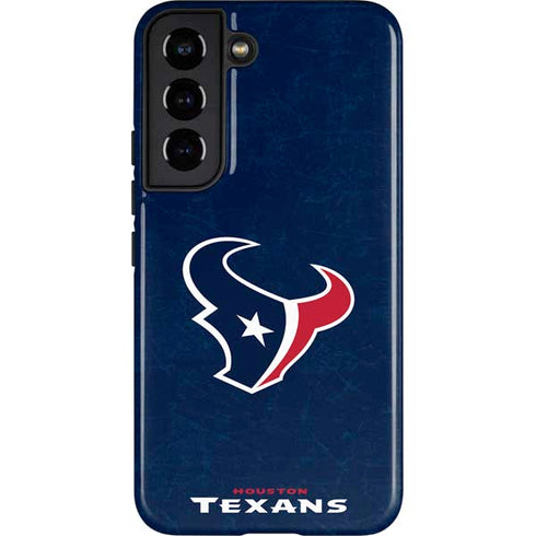 NFL Houston Texans Distressed Galaxy S22 Pro Case