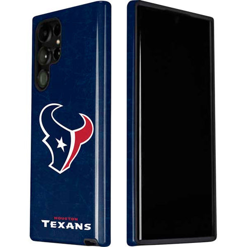 NFL Houston Texans Distressed Galaxy S22 Ultra Pro Case