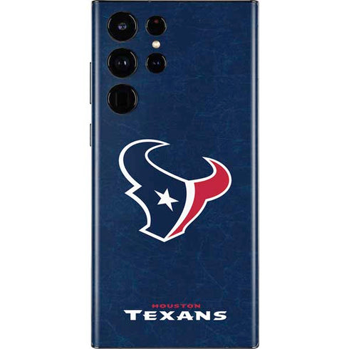 NFL Houston Texans Distressed Galaxy S22 Ultra Skin