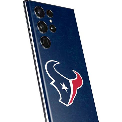 NFL Houston Texans Distressed Galaxy S22 Ultra Skin