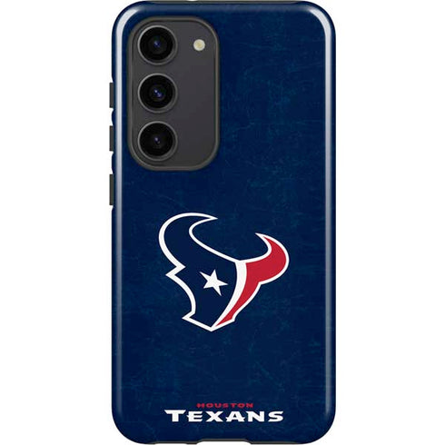 NFL Houston Texans Distressed Galaxy S23 Pro Case