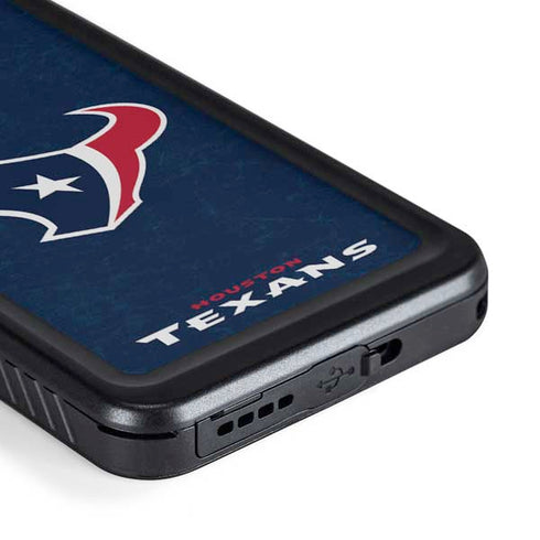 NFL Houston Texans Distressed Galaxy S23 Waterproof Case
