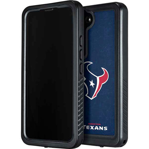 NFL Houston Texans Distressed Galaxy S23 Waterproof Case