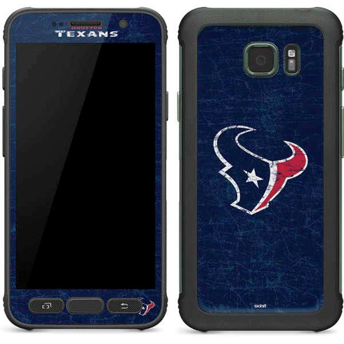 NFL Houston Texans Distressed Galaxy S7 Active Skin