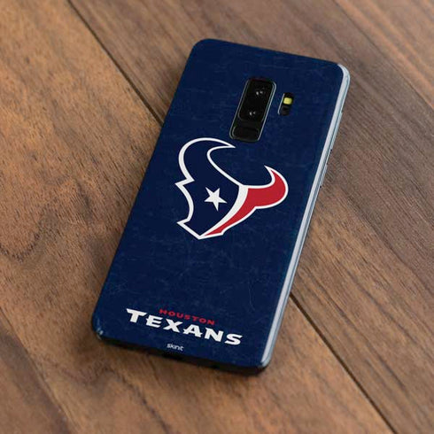 NFL Houston Texans Distressed Galaxy S9 Plus Skin