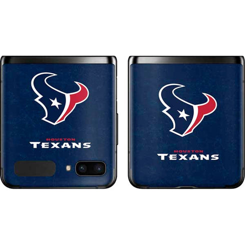 NFL Houston Texans Distressed Galaxy Z Flip Skin