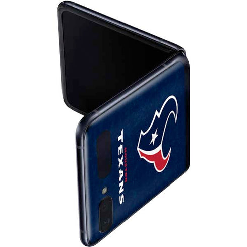 NFL Houston Texans Distressed Galaxy Z Flip Skin
