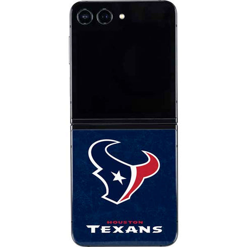 NFL Houston Texans Distressed Galaxy Z Flip5 5G Skin