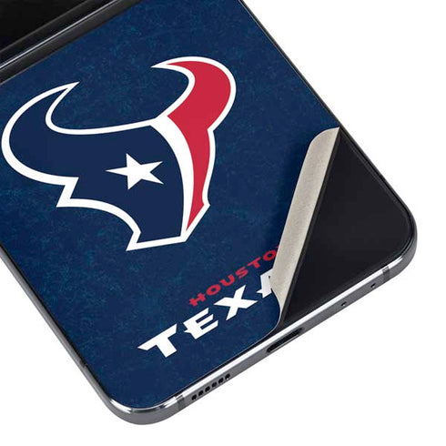 NFL Houston Texans Distressed Galaxy Z Flip5 5G Skin