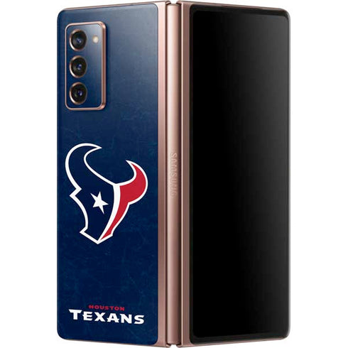 NFL Houston Texans Distressed Galaxy Z Fold2 5G Skin