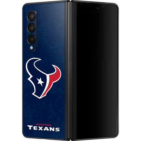 NFL Houston Texans Distressed Galaxy Z Fold3 5G Skin