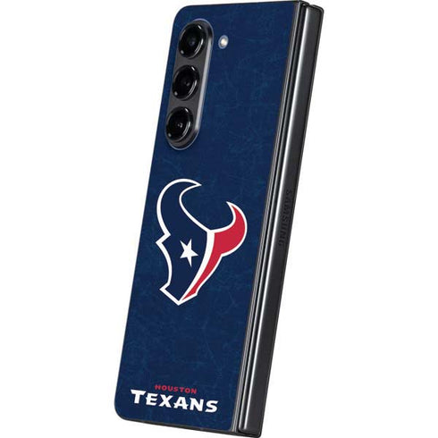 NFL Houston Texans Distressed Galaxy Z Fold5 5G Skin