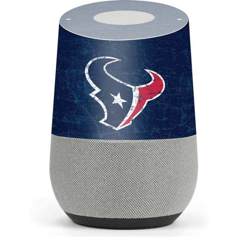 NFL Houston Texans Distressed Google Home Skin