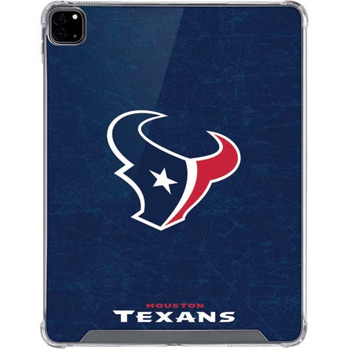 NFL Houston Texans Distressed iPad Pro 12.9in (2020) Clear Case