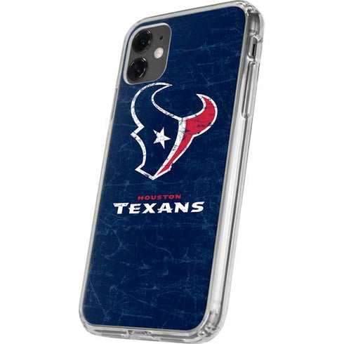 NFL Houston Texans Distressed iPhone 11 Clear Case