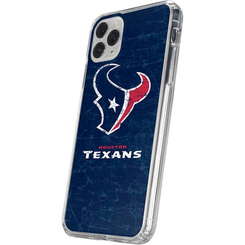 NFL Houston Texans Distressed iPhone 11 Pro Clear Case