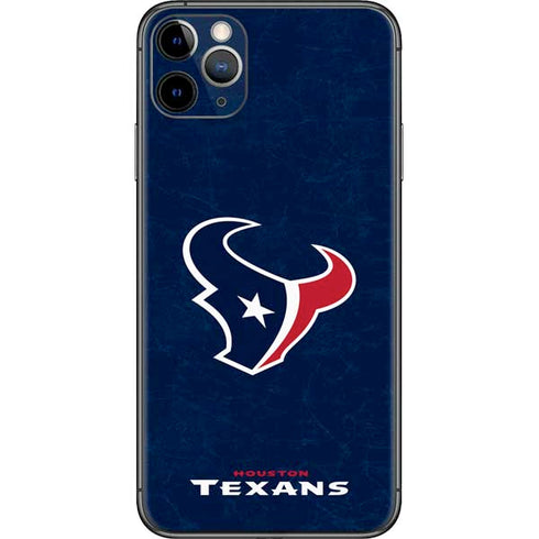 NFL Houston Texans Distressed iPhone 11 Pro Max Skin