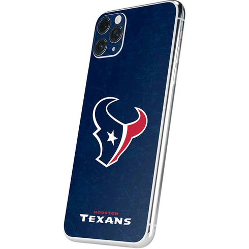 NFL Houston Texans Distressed iPhone 11 Pro Max Skin