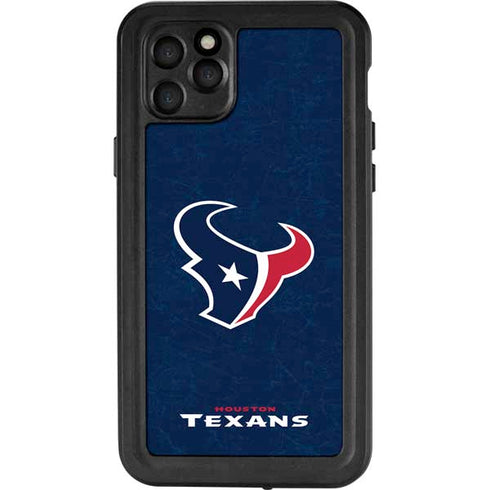 NFL Houston Texans Distressed iPhone 11 Pro Max Waterproof Case