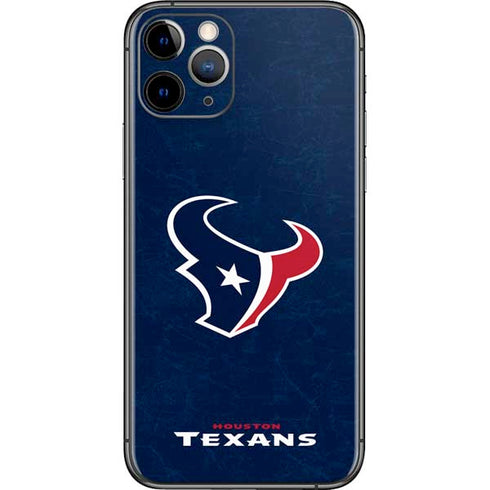 NFL Houston Texans Distressed iPhone 11 Pro Skin