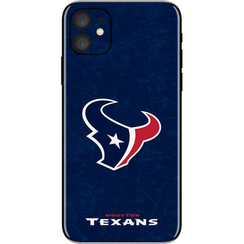 NFL Houston Texans Distressed iPhone 11 Skin