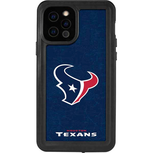 NFL Houston Texans Distressed iPhone 12 Pro Waterproof Case