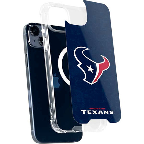 NFL Houston Texans Distressed iPhone 15 Plus MagSafe Case