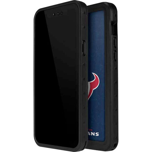 NFL Houston Texans Distressed iPhone 14 Pro Max Waterproof Case