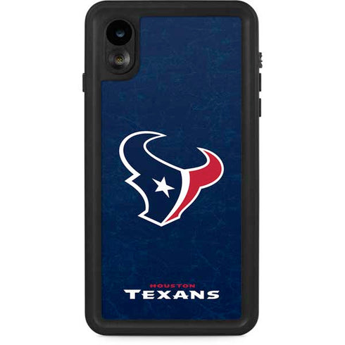 NFL Houston Texans Distressed iPhone XR Waterproof Case