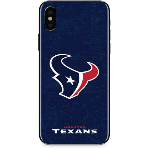 NFL Houston Texans Distressed iPhone XS Max Skin