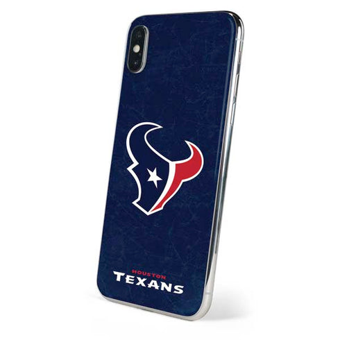 NFL Houston Texans Distressed iPhone XS Skin