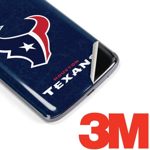 NFL Houston Texans Distressed Moto E5 Plus Skin
